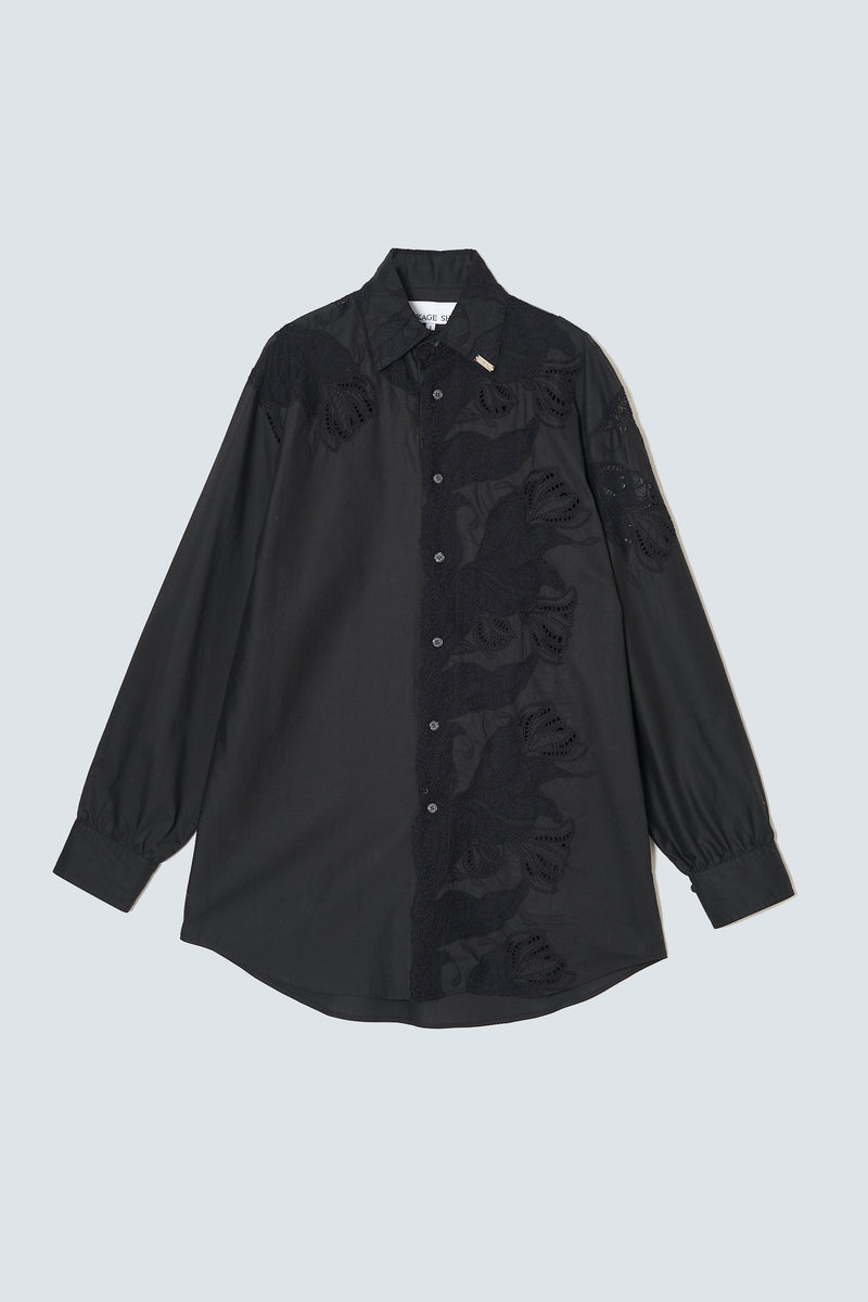 Lace Docking Dress Shirt – MIKAGE SHIN