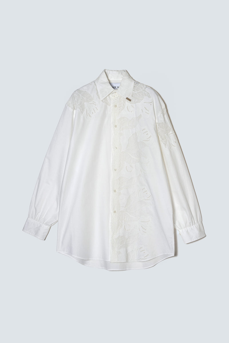 Lace Docking Dress Shirt – MIKAGE SHIN