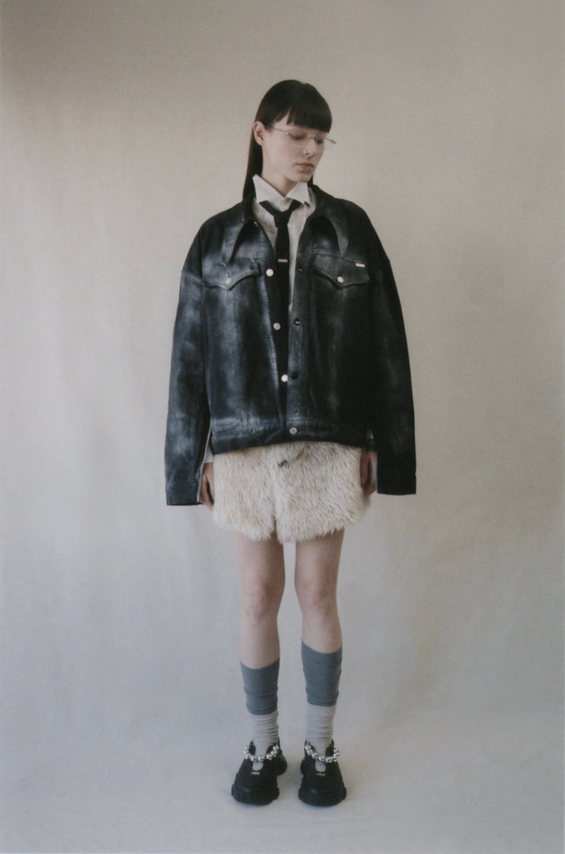 Hand Effected Denim Jacket｜MIKAGE SHIN