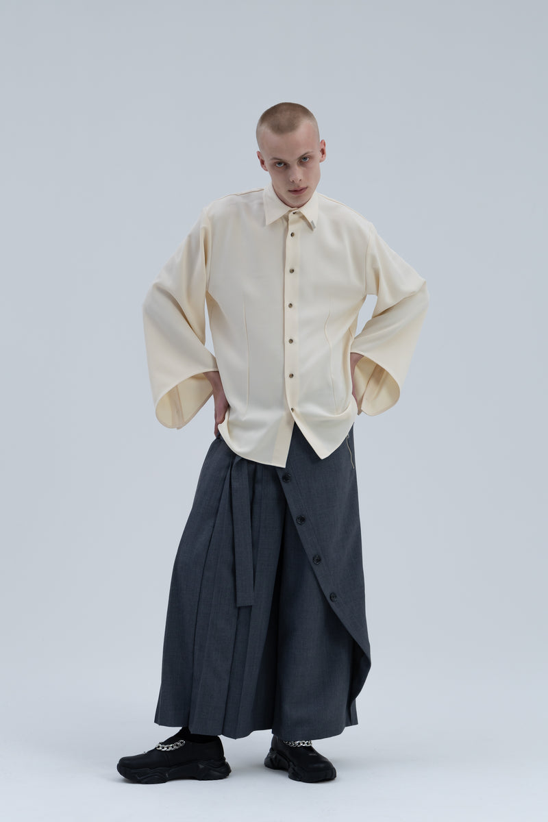 Triangle Open Sleeve Shirt – MIKAGE SHIN