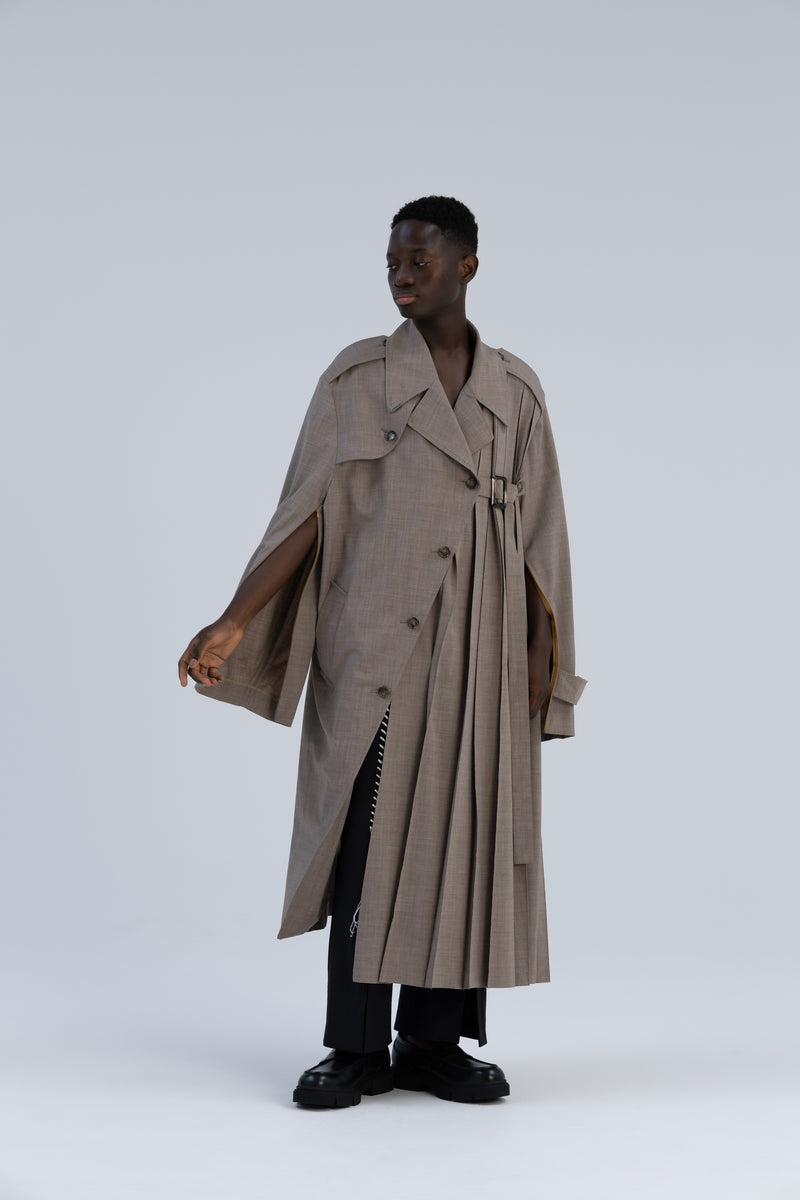 Pleat Coat