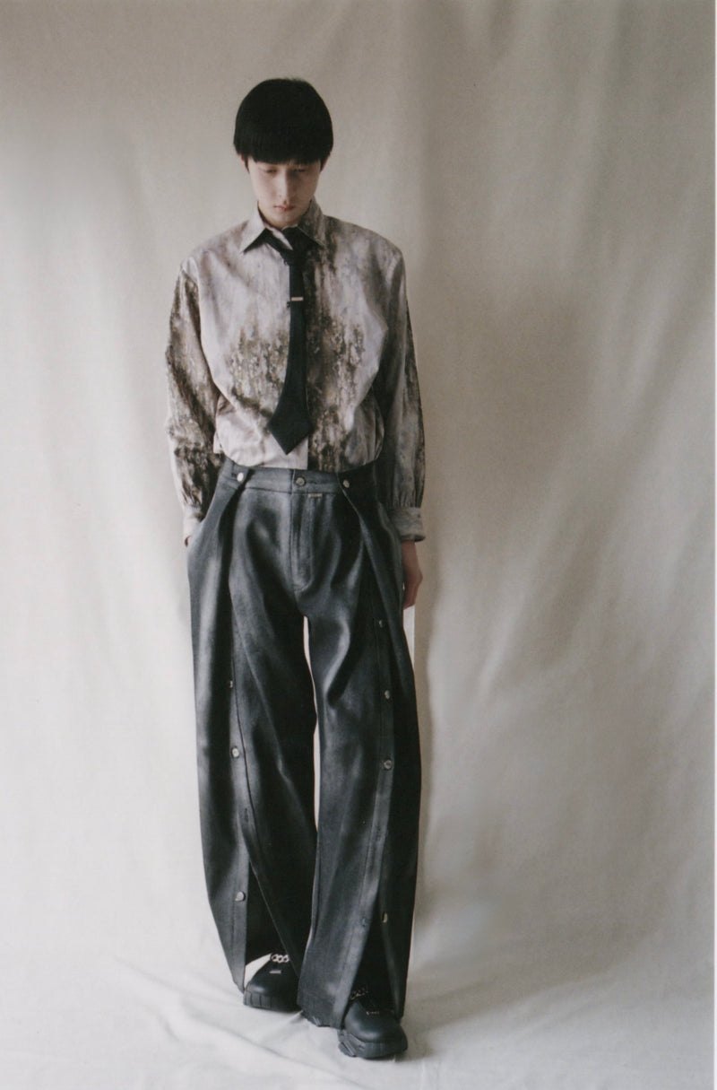 【予約商品】Burnt Rusts Open Wide Tuck Denim