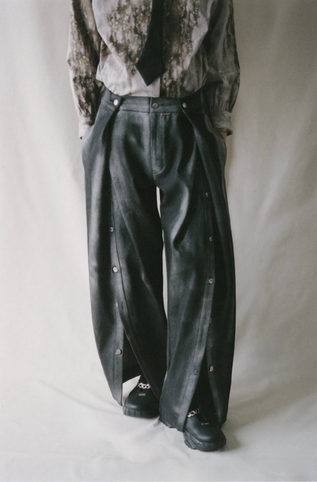 【予約商品】Burnt Rusts Open Wide Tuck Denim