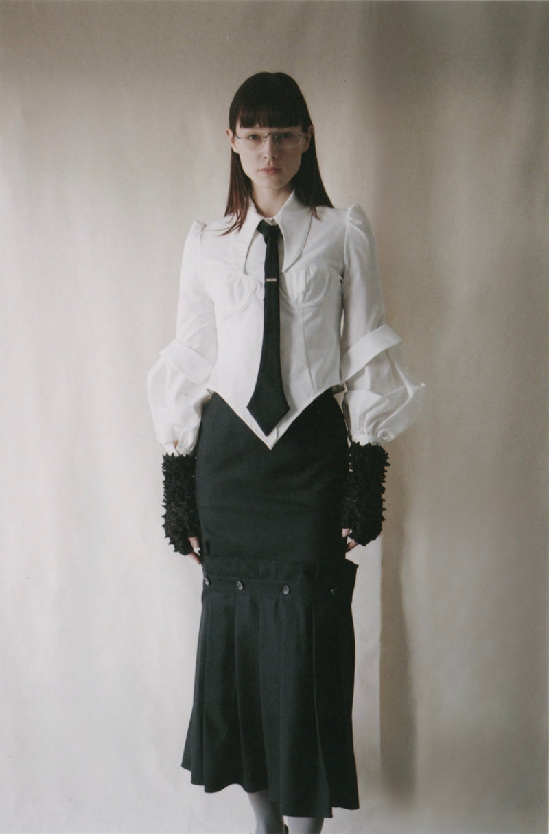 【予約商品】Pleats Open Skirt