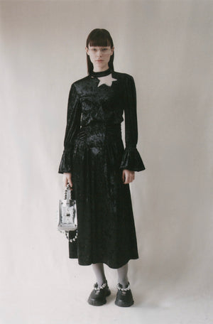 【予約商品】Star Sculptured Velours  Dress