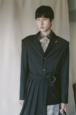 [预订产品]不露面的悬垂着装衬衫