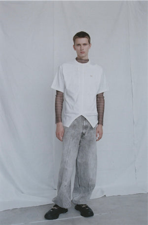 【予約商品】Bias Cutting Structured T-shirt