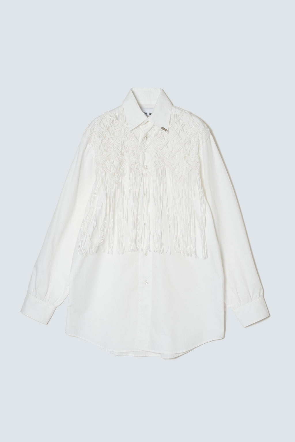 【予約商品】Macrame Fringe Cotton Shirt