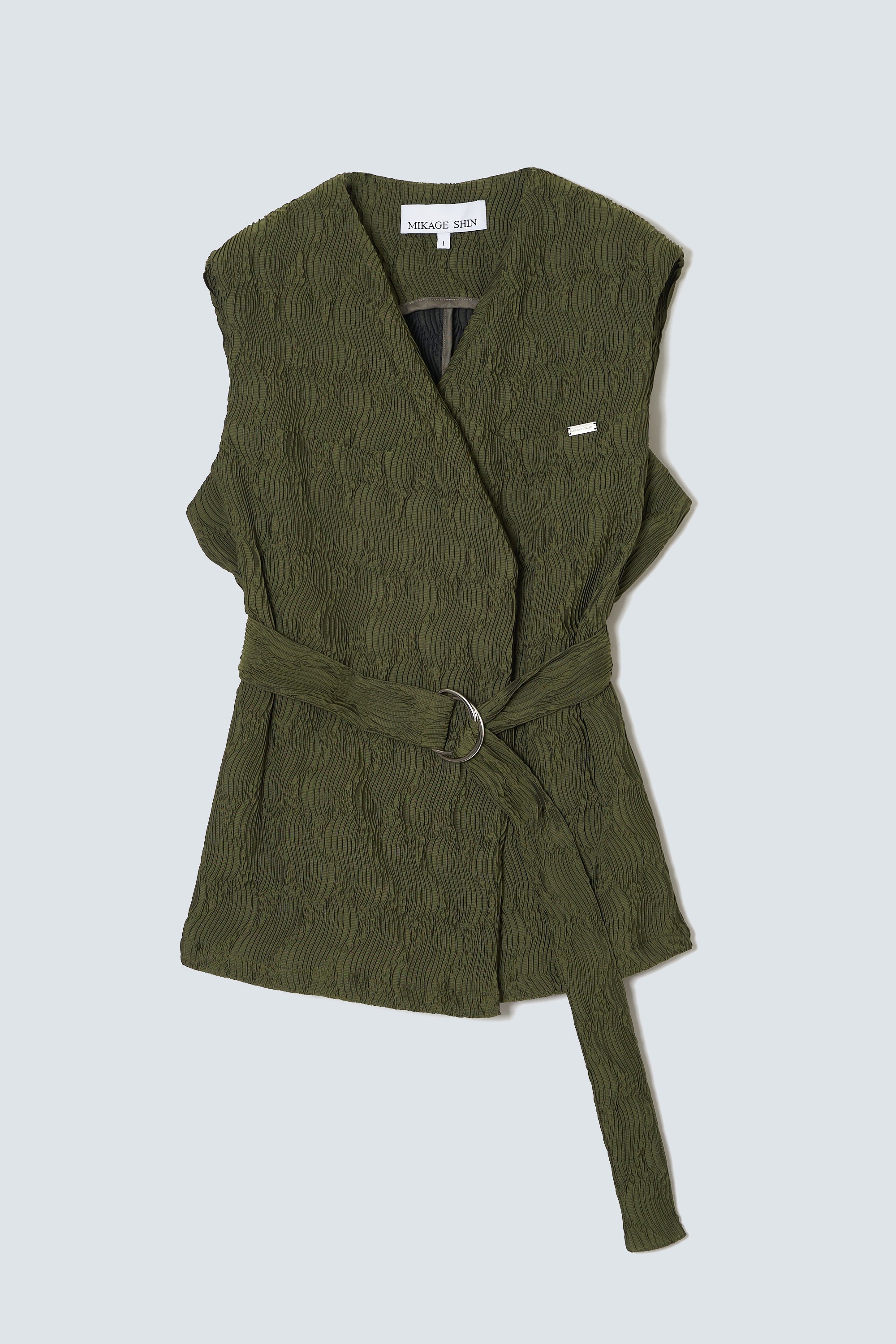 予約商品】Wavy Belt Vest – MIKAGE SHIN