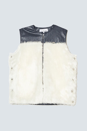 【Coming Soon】Fur Leather Docking Vest
