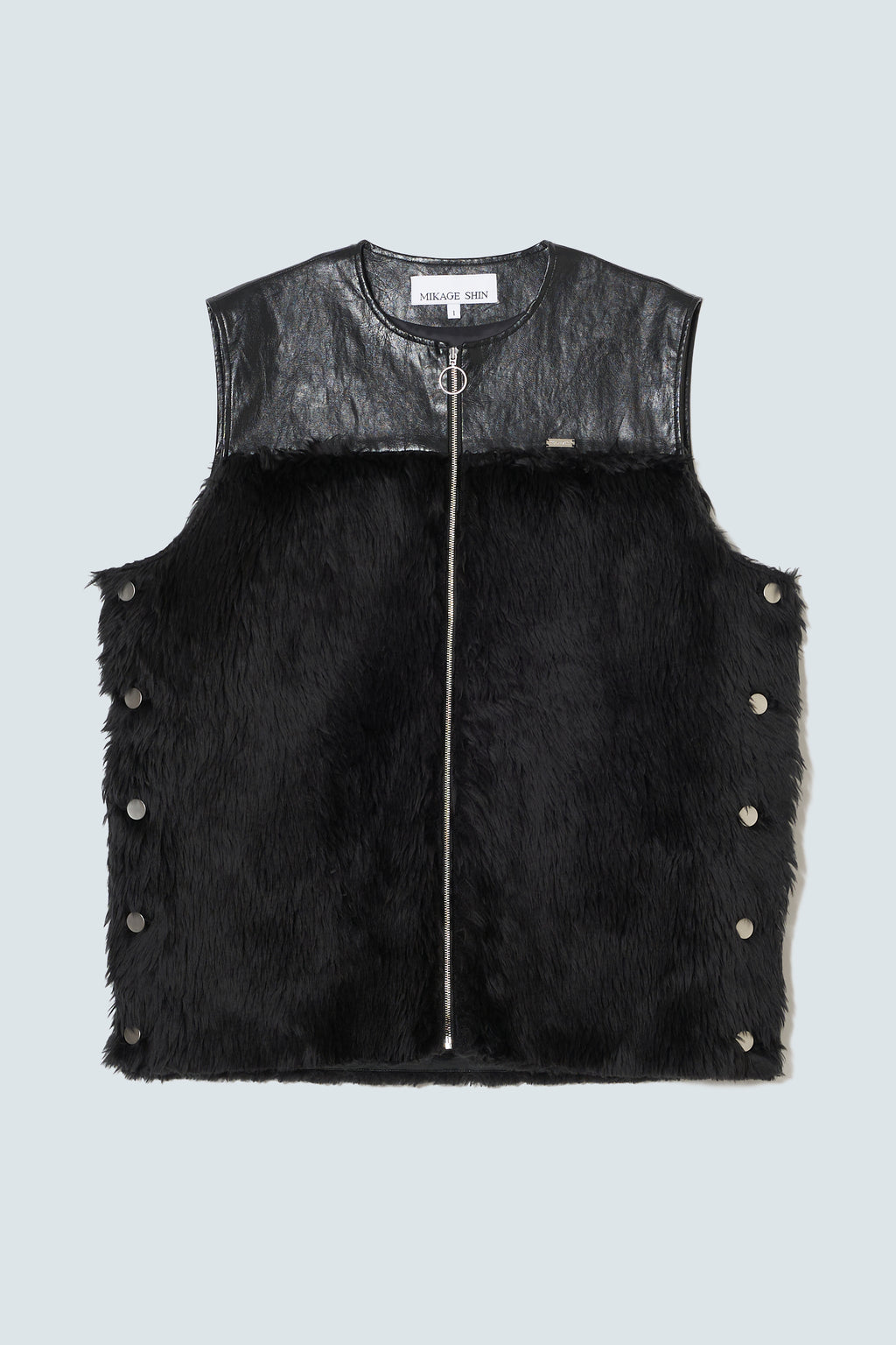 【予約商品】Fur Leather Docking Vest