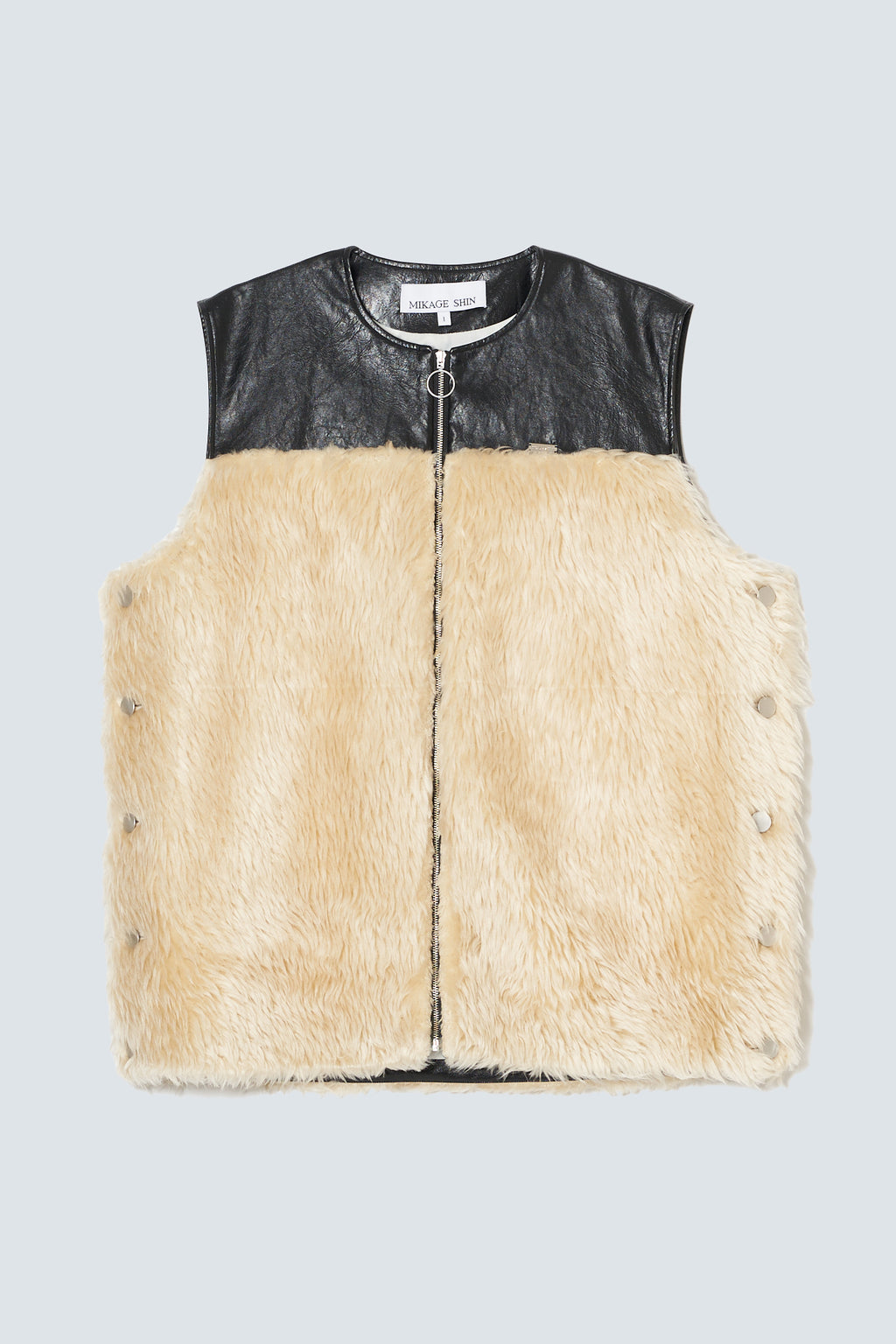 【予約商品】Fur Leather Docking Vest