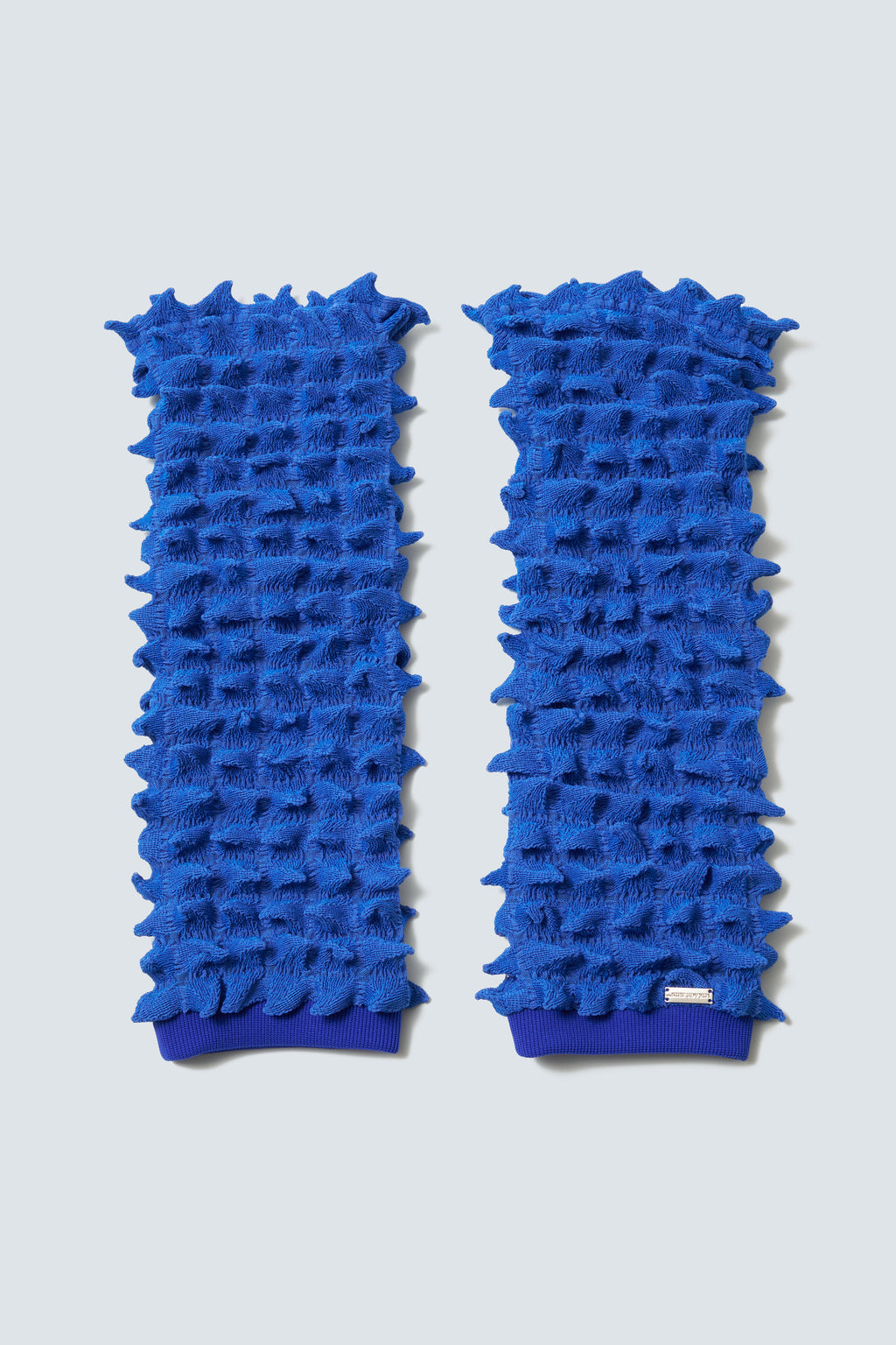 Versatile Spiky Embroidery Knit Leg Warmers (Blue)