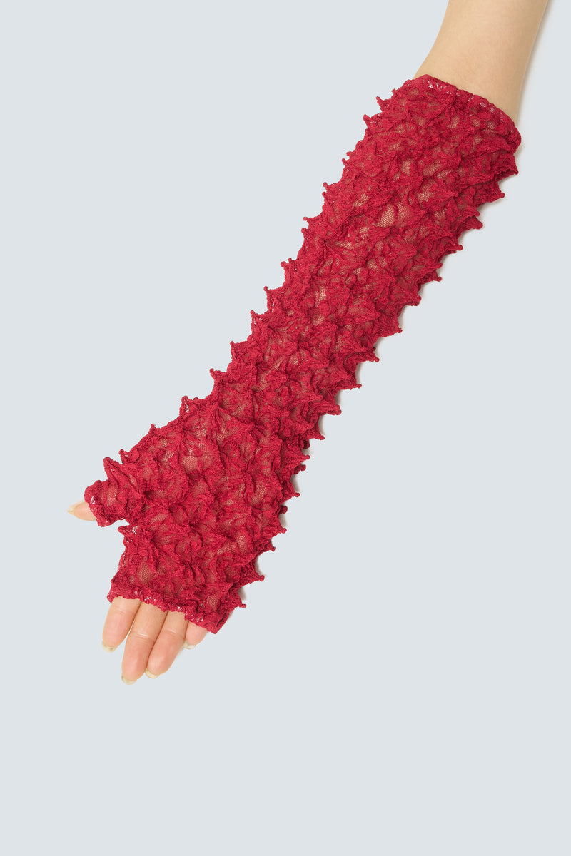 【予約商品】Versatile Spiky Shibori Gloves / Hybrid Lace