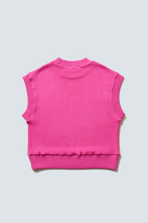 【Coming Soon】Trompe-l'œil Body Knit Vest "Hand Bra"
