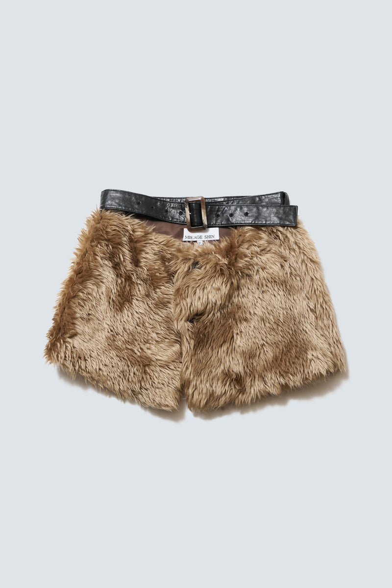 【予約商品】Fur Layering Belt Skirt