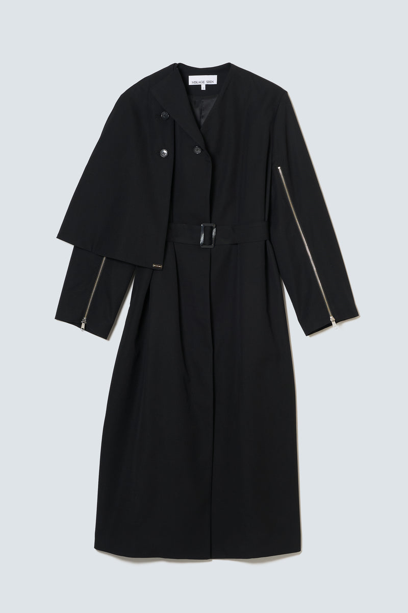 【Coming Soon】Cape Layered Trench Coat