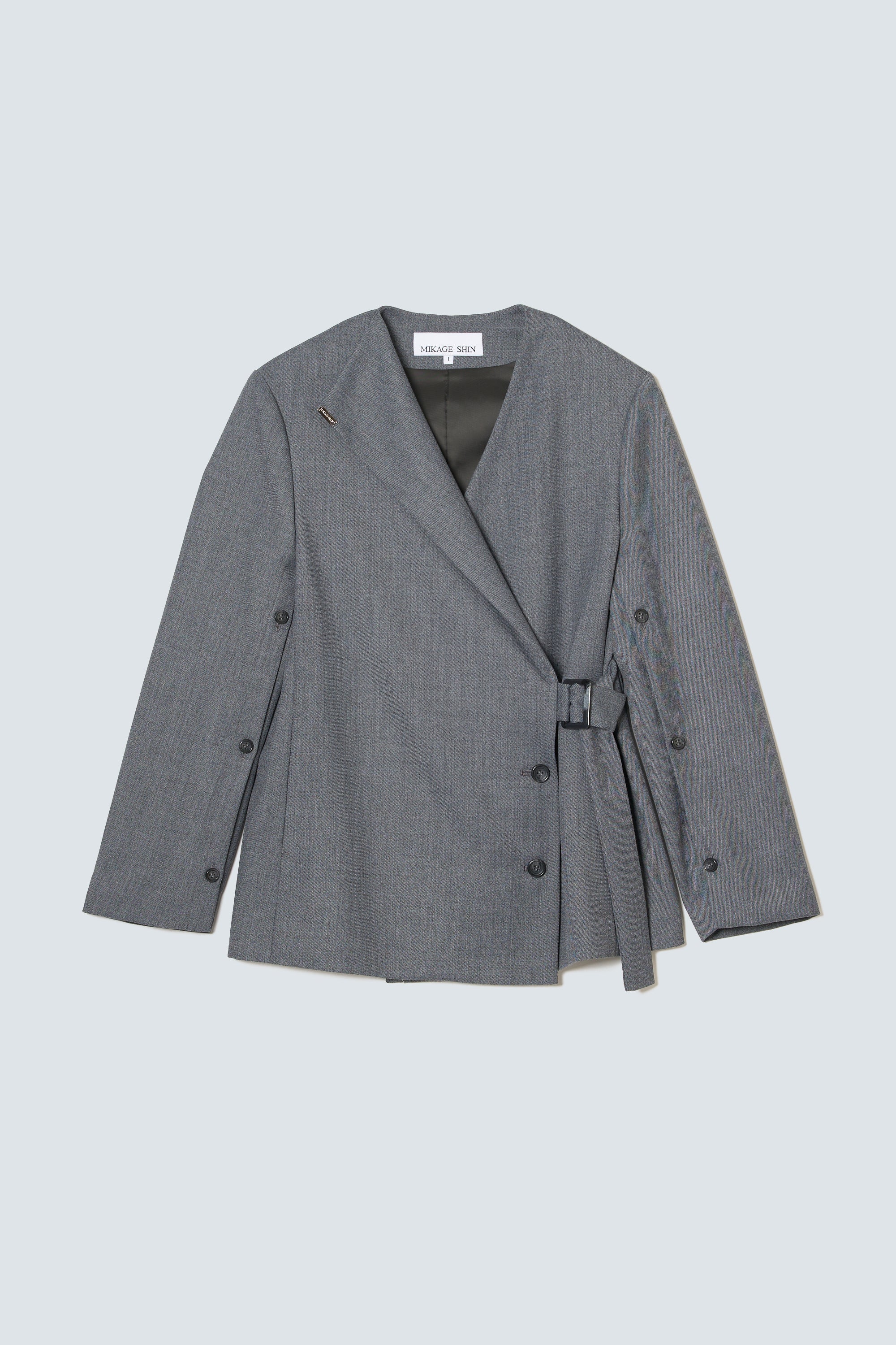 ジャケット・アウター MIKAGE SHIN coat 26SS予約商品】Bias Cut Short Duffle Coat – MIKAGE SHIN