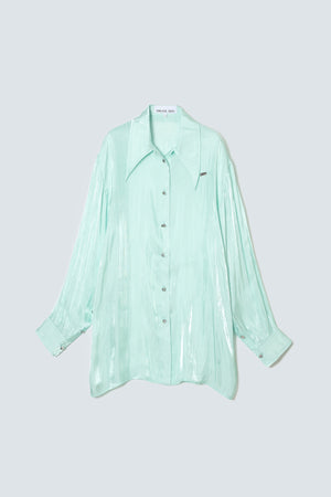 【予約商品】Aqua Textured Sheer Shirt