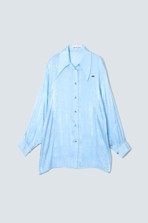 【予約商品】Aqua Textured Sheer Shirt