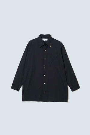 【予約商品】Coin Button Wool Shirt
