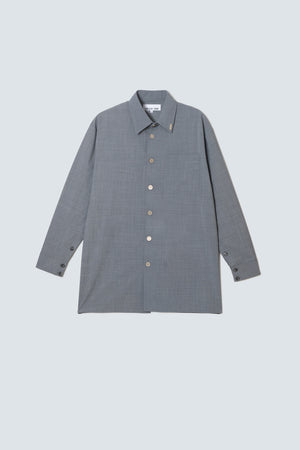 【予約商品】Coin Button Wool Shirt