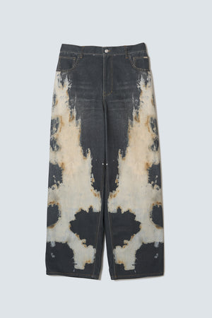 【予約商品】Heat-Scorched Bleach Denim Pants
