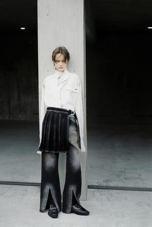 【予約商品】Denim Pleats Belt