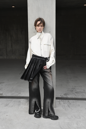 【予約商品】Denim Pleats Belt