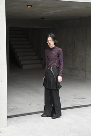 【予約商品】Flocking Paisley Sheer Tops