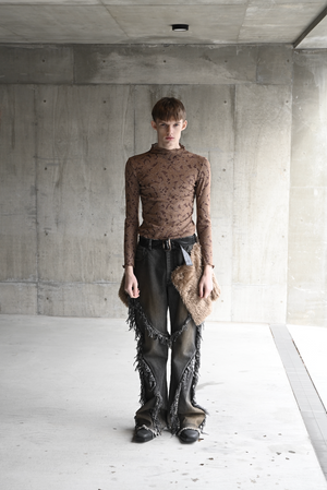 【予約商品】Oil Washed Fringe Denim