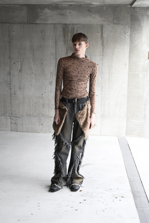 【予約商品】Oil Washed Fringe Denim