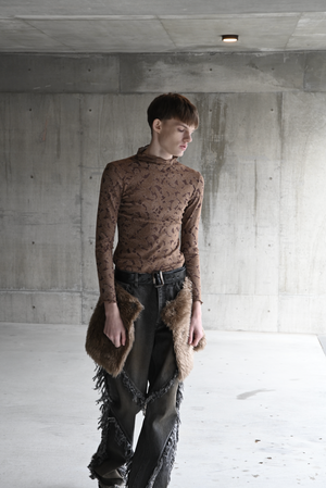 【予約商品】Oil Washed Fringe Denim