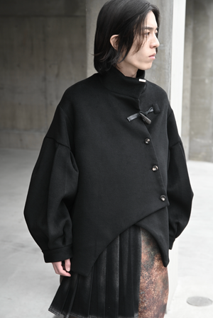 【予約商品】Bias Cut Short Duffle Coat