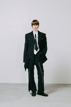 【予約商品】Pleats Belt Flare Pants