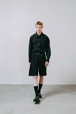 【予約商品】Stripe Cotton Shorts/ For Rose Button Stripe Cotton Shirt