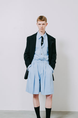 【予約商品】Coin Button Stripe Cotton Shirt