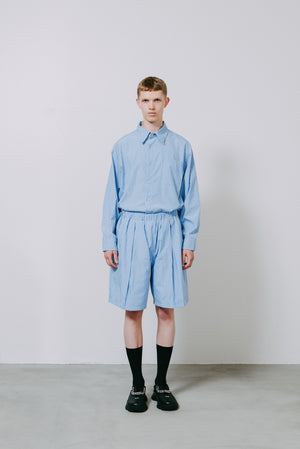 【予約商品】Stripe Cotton Shorts/ For Rose Button Stripe Cotton Shirt