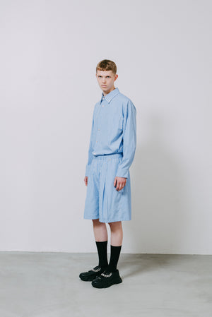 【予約商品】Stripe Cotton Shorts/ For Rose Button Stripe Cotton Shirt