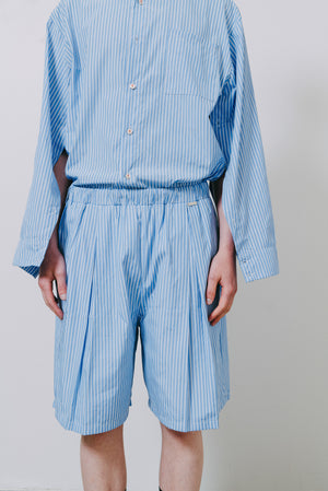 【予約商品】Stripe Cotton Shorts/ For Rose Button Stripe Cotton Shirt