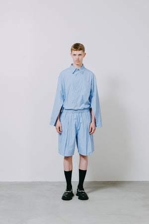 【予約商品】Stripe Cotton Shorts/ For Rose Button Stripe Cotton Shirt