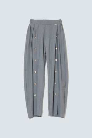 【予約商品】Coin Button Double Tuck Wide Pants