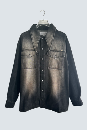 【予約商品】Oil Washed Denim Shirt