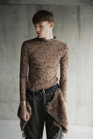 【予約商品】Oil Washed Fringe Denim