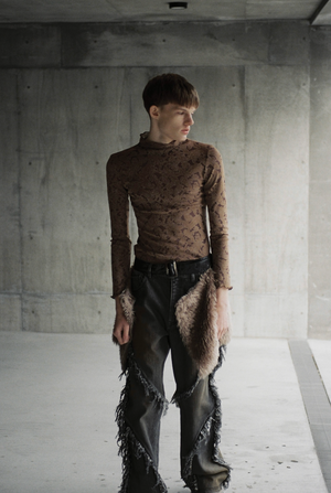 【予約商品】Flocking Paisley Sheer Tops