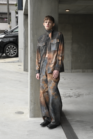 【予約商品】Urban Rusts Sabi Denim Pants (Blue, Orange)