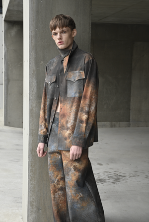 【予約商品】Urban Rusts Sabi Denim Shirt (Blue, Orange)