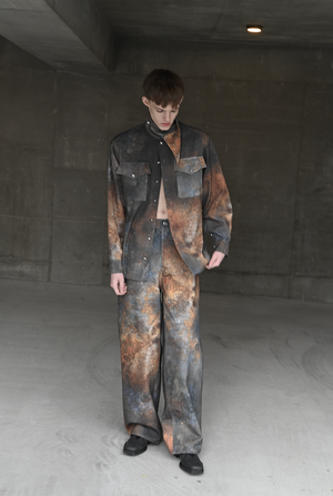 【予約商品】Urban Rusts Sabi Denim Shirt (Blue, Orange)