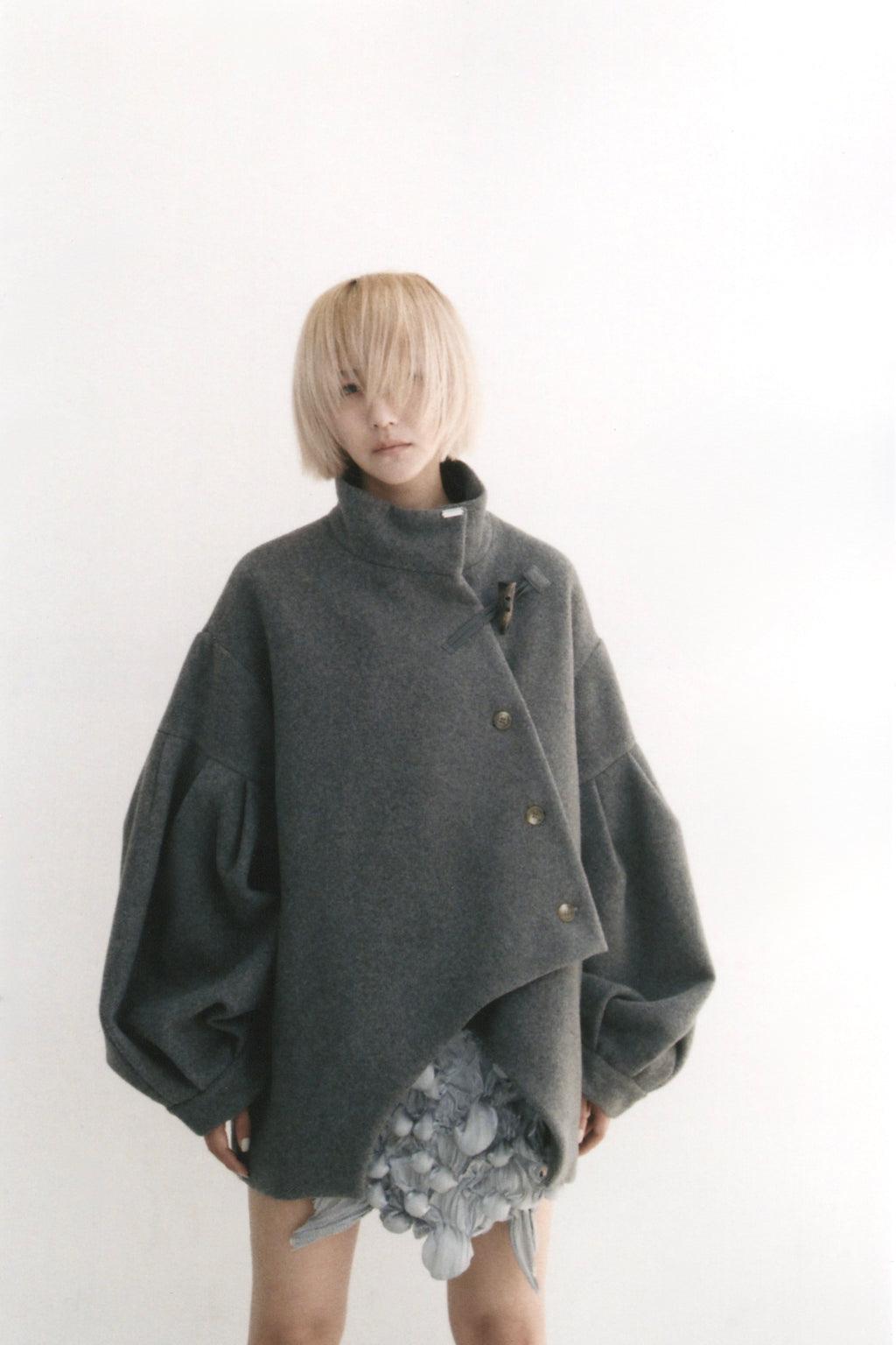 【26SS予約商品】Bias Cut Short Duffle Coat