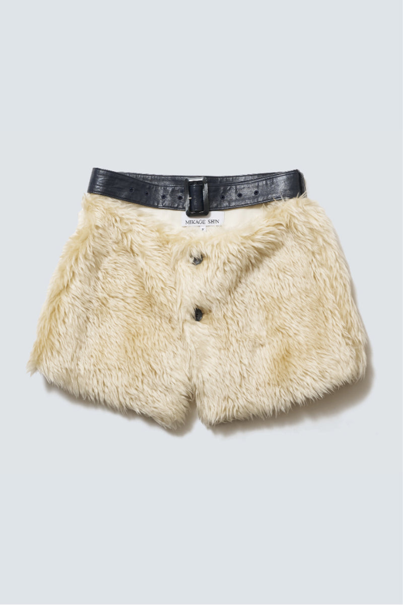 FUR LAYERING BELT SKIRT